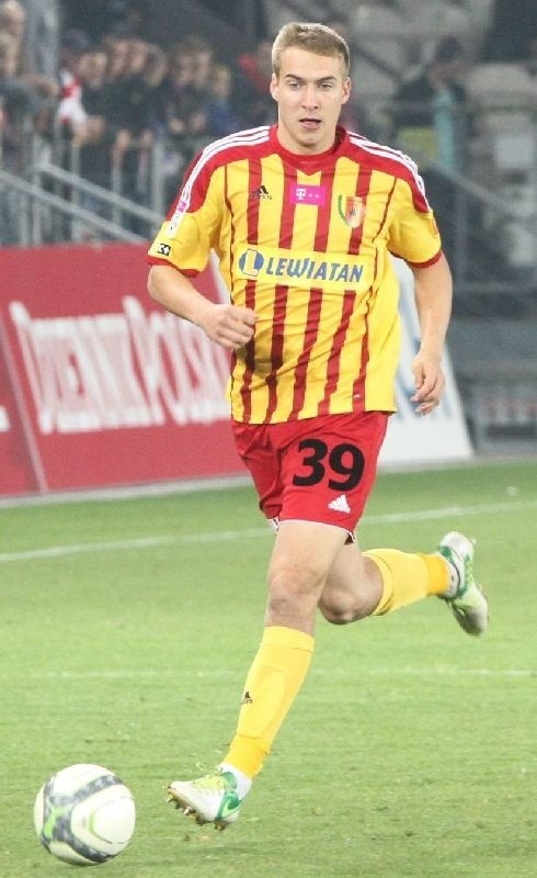 Bartosz Kwiecień zagrał w Koronie w wyjazdowym meczu w Krakowie. To był jego trzeci występ w ekstraklasie w tym sezonie. 
