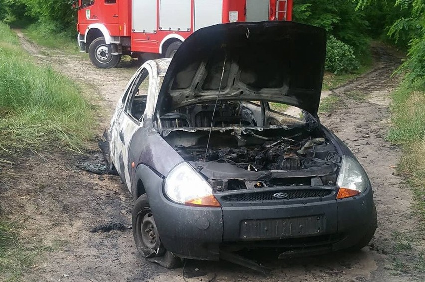 Samochód został podpalony