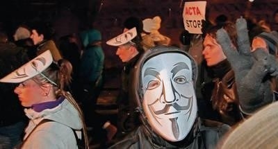 ACTA wywołały nie tylko reakcję w internecie, ale i miejskie protesty - także w Krakowie Fot. Anna Kaczmarz