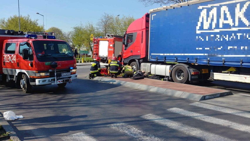 Do wypadku doszło w centrum Kostrzyna nad Odrą.