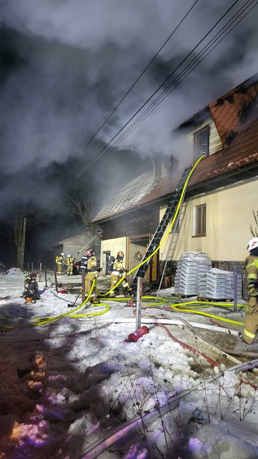 Pożar domu w Witowie