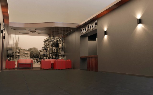 W ramach modernizacji, w holu RDK pojawi się szatnia oraz punkt kawiarniany. Czeka nas też modernizacja sali widowiskowej i zaplecza kinowego.