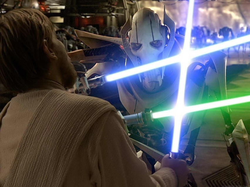 10. Obi-Wan Kenobi vs Generał Grievous (Epizod III: Zemsa...
