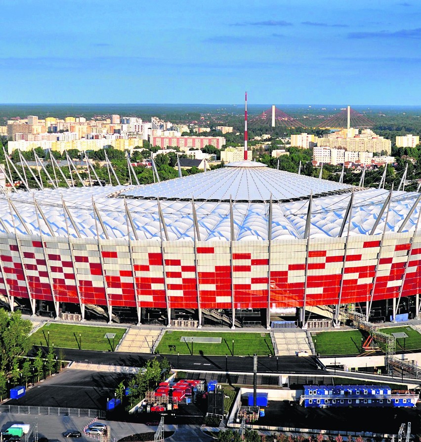 Stadion Narodowy w Warszawie...
