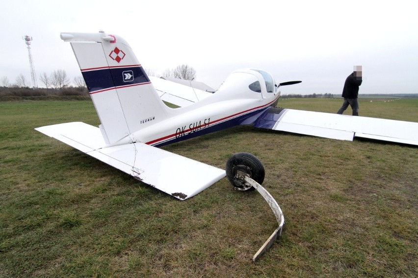 Wypadek podczas lądowania samolotu turystycznego w...