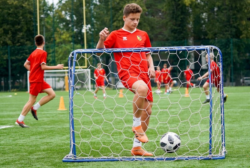 Trening Jagiellonii z rocznika 2005 prowadzonej przez...