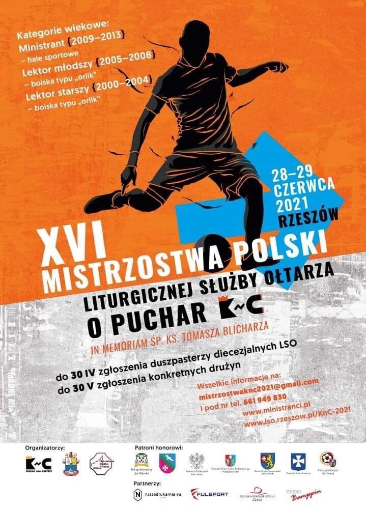 XVI Mistrzostwa Polski Liturgicznej Służby Ołtarza w piłce nożnej. Do Rzeszowa przyjeżdża 72 drużyny ministrantów z całej Polski