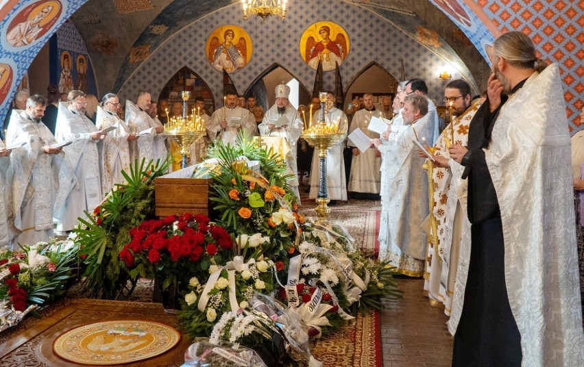 Uroczystości pogrzebowe we Wrocławskiej cerkwi