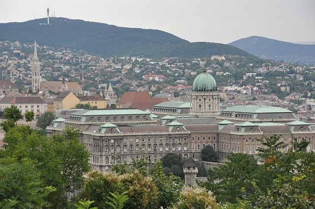 Widok na zamek z Góry Gellerta