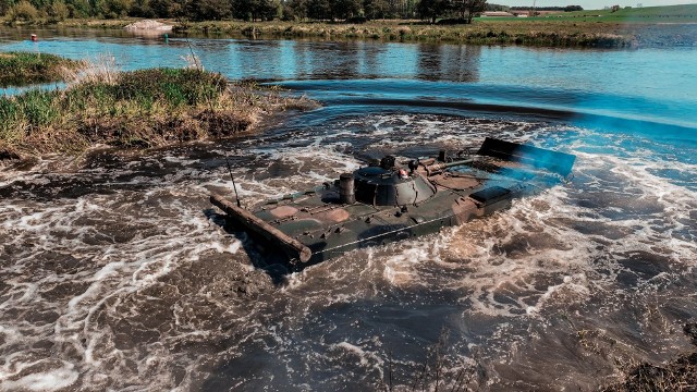 Przeprawa przez Narew w ramach ćwiczeń Anakonda-23