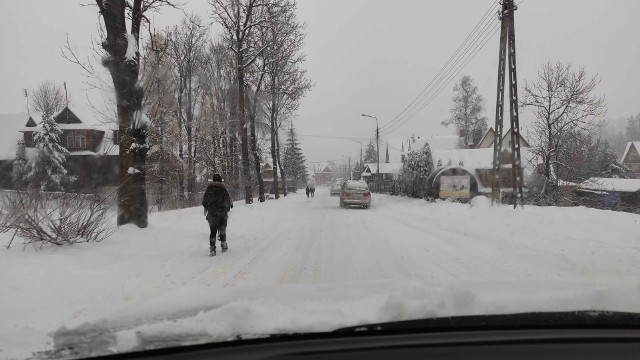 Warunki drogowe w Zakopanem są bardzo trudne