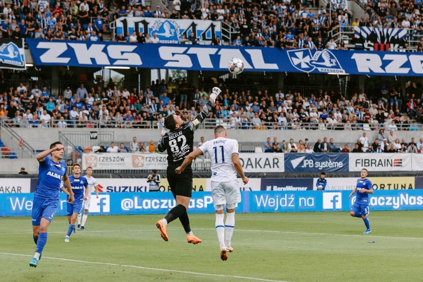 08.08.2022. Kibice na meczu Stal Rzeszów - Ruch Chorzów....