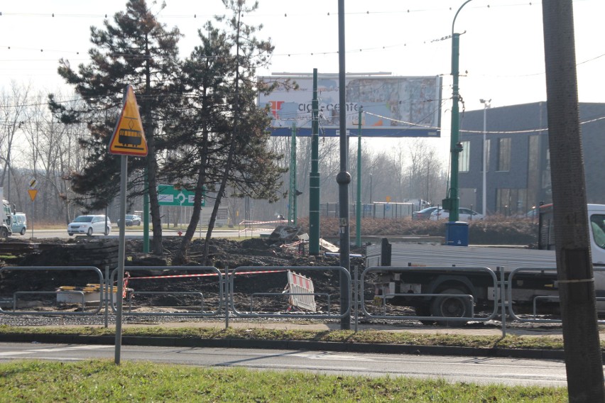 Trwa remont pętli tramwajowej w Rudzie Śląskiej - Chebziu.