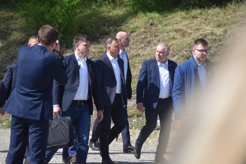Prezydent Andrzej Duda w czwartek 20 maja był na placu...