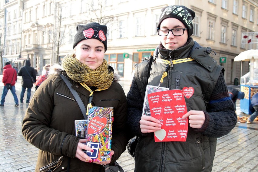 Wolontariusze WOŚP na ulicach Krakowa [ZDJĘCIA]