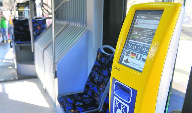 Nowoczesne tramwaje posiadają kasowniki, które numerują na biletach konkretne przystanki