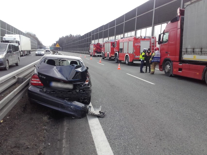 Wypadek na trasie S1 w Mysłowicach....