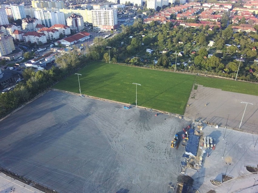Stadion Pogoni Szczecin - stan 20 września 2020.