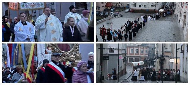 Uroczyste procesje rezurekcyjne przeszły ulicami miejscowości na Opolszczyźnie, m.in. w parafii pw. Narodzenia Najświętszej Maryi Panny w Głubczycach.