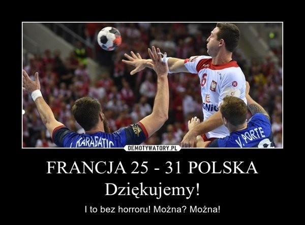 Polska pokonuje Francję. Jest wygrana, są memy!