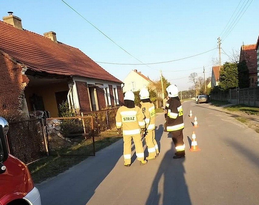 Podczas prac remontowych zawaliła się ściana budynku mieszkalnego w Żelechowie (gm. Łagów). Na szczęście, nikt nie ucierpiał