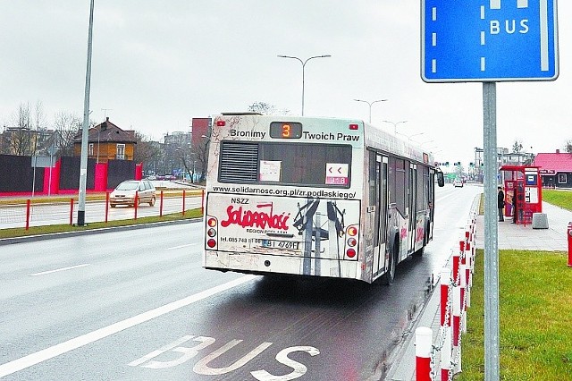 Na razie w Białymstoku buspasami mogą jeździć wyłącznie autobusy komunikacji miejskiej