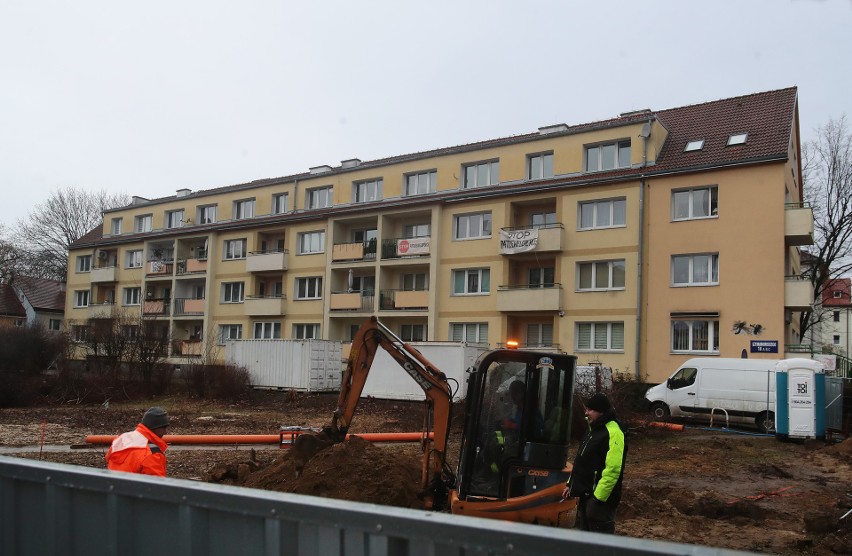 Teren budowy przy ul. Szymanowskiego