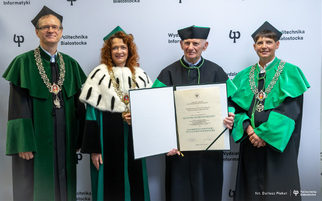 Prof. Leon Bobrowski został Honorowym Profesorem Politechniki Białostockiej. Zobacz, co działo się podczas uroczystości