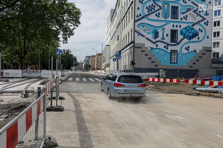 Ulica Matejki w Szczecinie jest już przejezdna