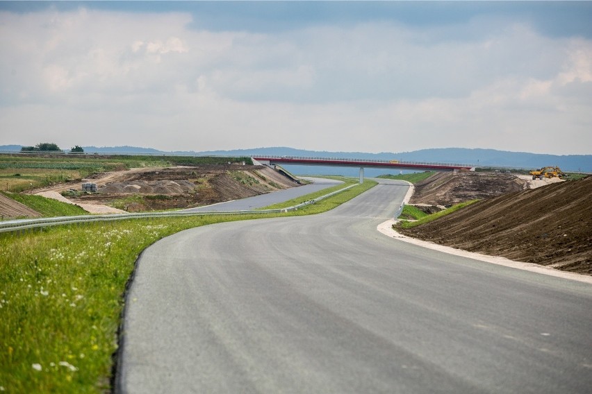 Budowa autostrady A4 Tarnów - Dębica. Zdjęcia zrobione na...