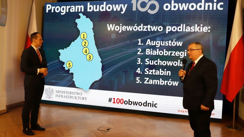 Druga obwodnica Zambrowa w 2028 roku. Powstanie w ciągu dróg krajowych 63 i 66 w ramach programu 100 obwodnic