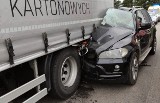 Wypadek w Łysych. 18-latek wbił się w tył naczepy TIR-a. Do wypadku doszło we wtorek 21.09.2021