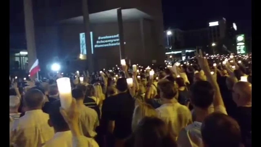 Manifestacja w Katowicach przed Sądem Okręgowym