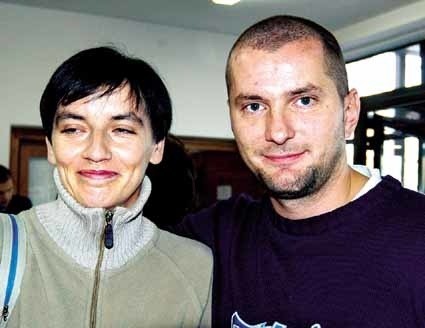 Krzysztof Pszona z żoną Pauliną.
