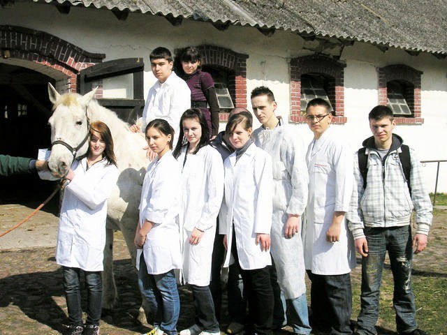 Uczniowie ZSP w Kobylnikach