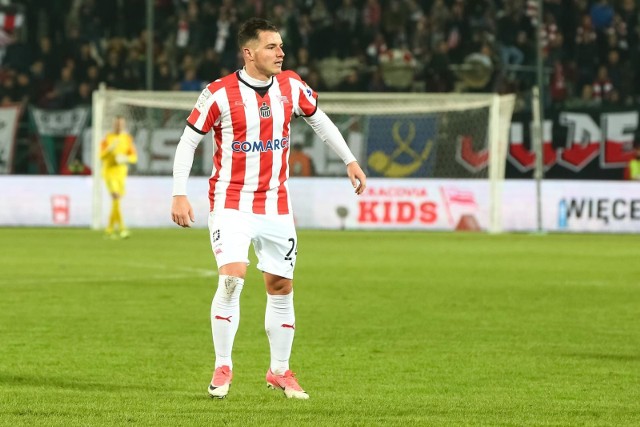 Airam Cabrera (Cracovia) zdobył bramkę z rzutu karnego