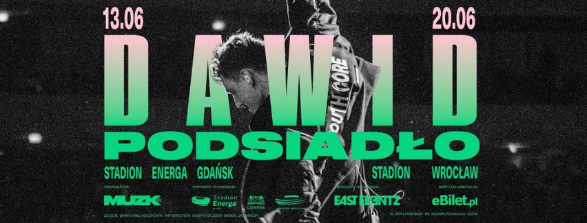 Dawid Podsiadło będzie koncertował na Stadionie Wrocław. Koncert 20 czerwca 2020 roku