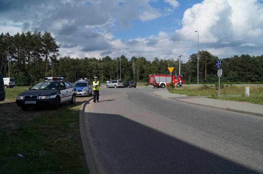 Około godzi. 16 doszło do wypadku w pobliży węzła Głobino...