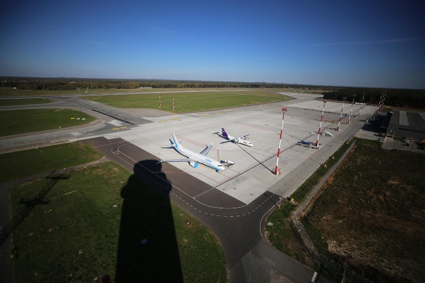 Wieża kontroli lotów lotnisko Pyrzowice