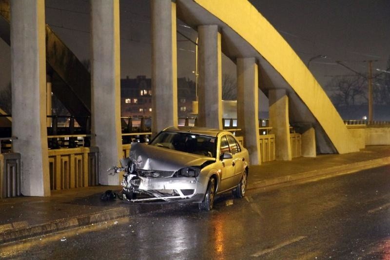Wypadek na mostach Warszawskich, Wrocław, 12.01.2016