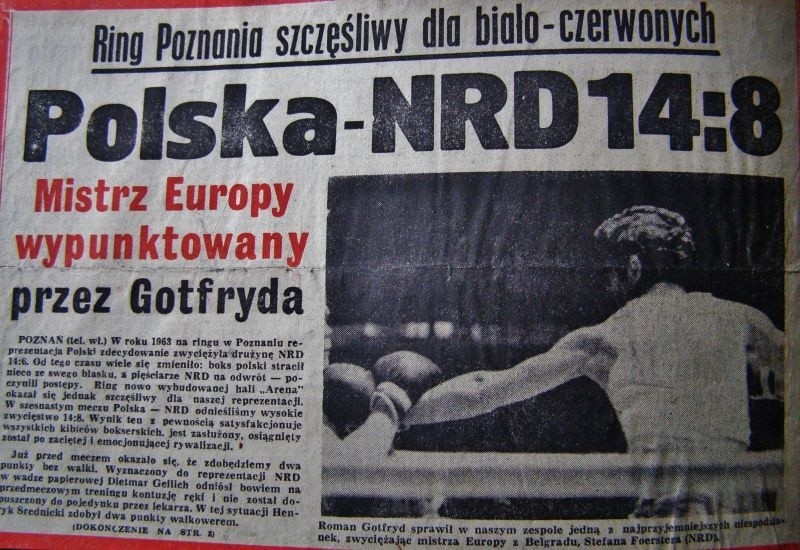 Roman Gotfryd, legendarny polski bokser