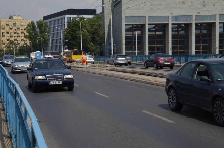 Remont na moście Pokoju we Wrocławiu