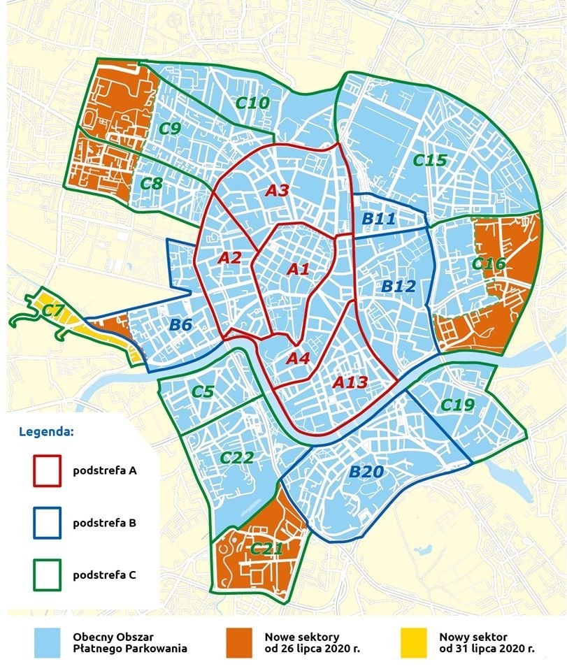 Kraków. Strefa Płatnego Parkowania powiększona o nowy sektor 