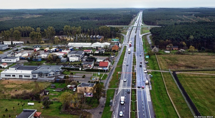 Jedziemy  trasą  prawie  S5 , wjeżdżamy do prawie...