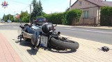 Wypadek w Łukowie. Nie ustąpiła pierwszeństwa przejazdu motocykliście. Doszło do zderzenia