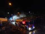 Pożar niewielkiego wysypiska śmieci w Leśnie Górnym [ZDJĘCIA, WIDEO]