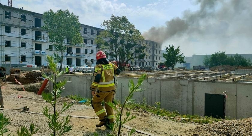Pożar przy ulicy Magazynowej 16 czerwca, Oława