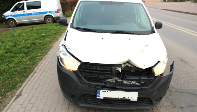 Wypadek na ulicy Zaborskiej w Oświęcimiu spowodował kierowca pod wpływem leków psychotropowych