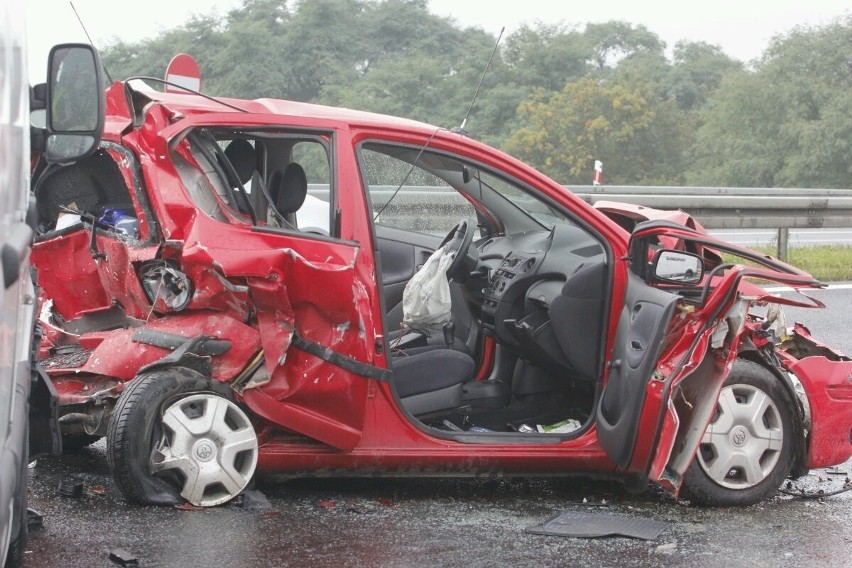 Wypadek na autostradzie A4 - 26.09.2013