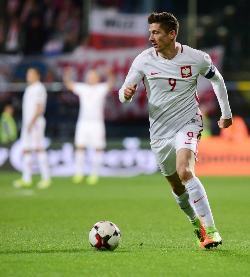 Robert Lewandowski zdobył bramkę z Czarnogórą